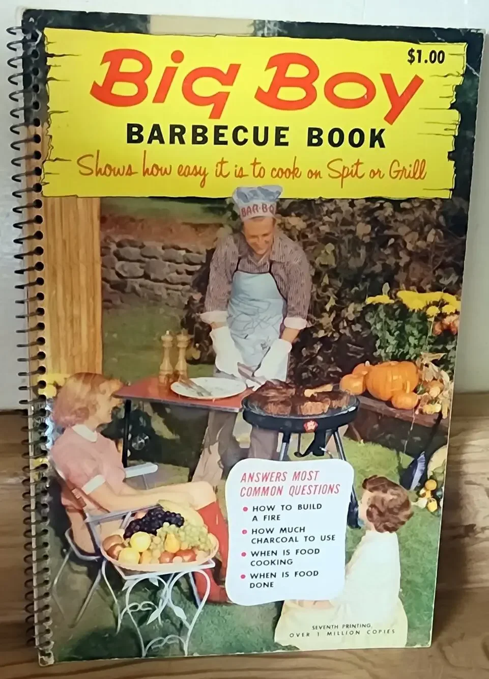 Big Boy Barbecue Book TESTED RECIPE INSTITUTE 1960 Seventh Printing Cookbook